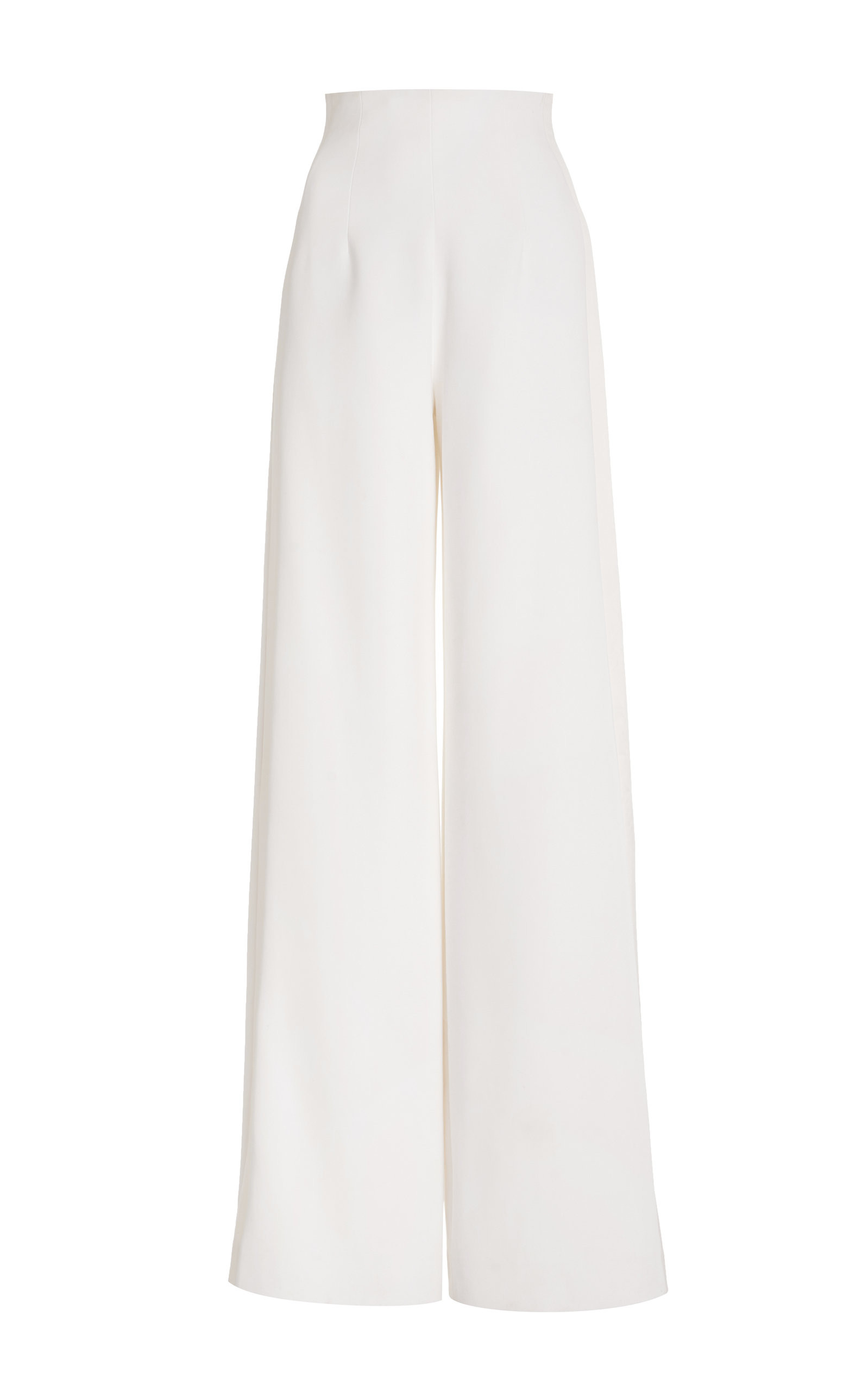 Sergio Hudson - Women's Wool Tuxedo Pants - White - US 12 - Moda Operandi | Moda Operandi (Global)