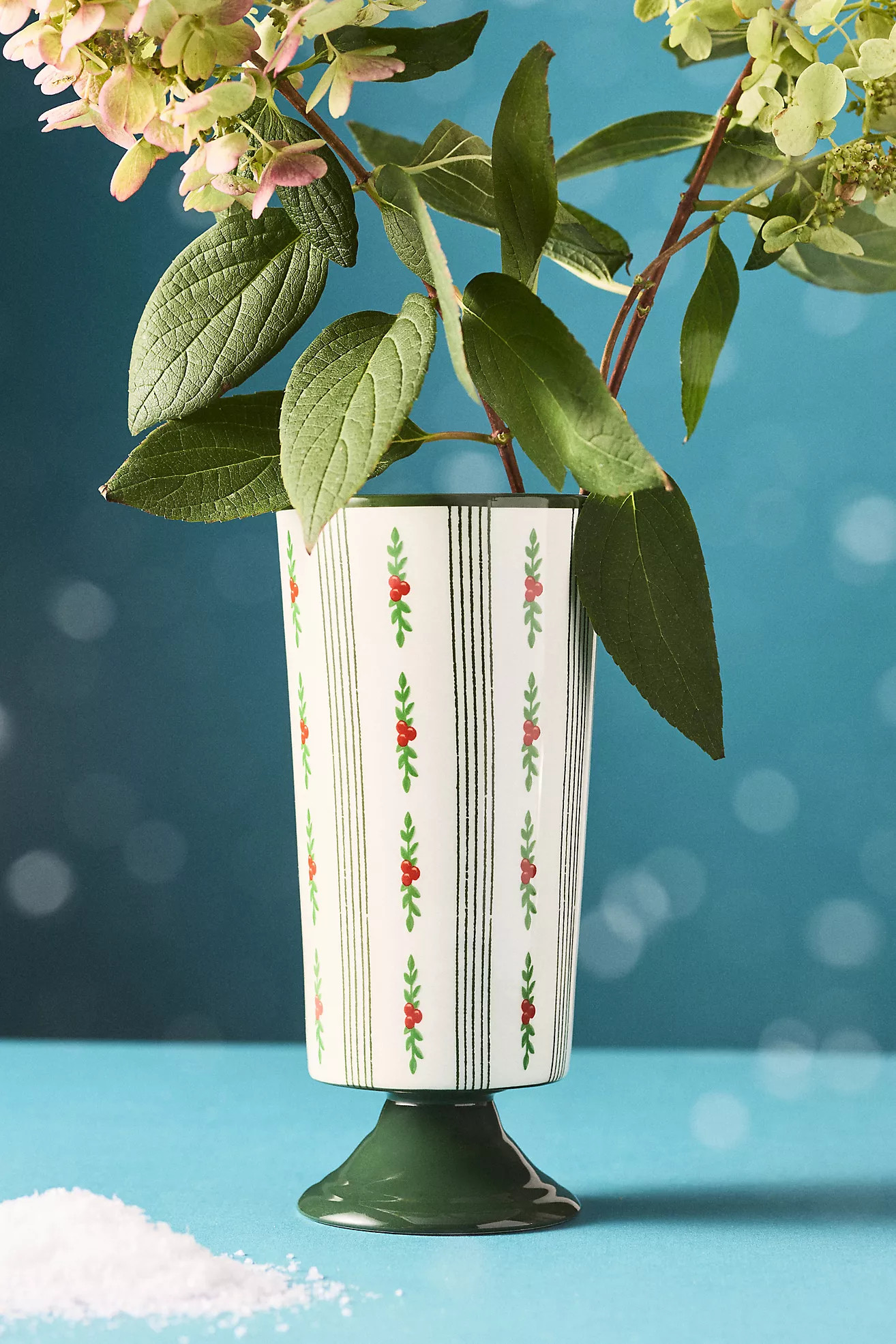 Holly Striped Stoneware Vase | Anthropologie (US)