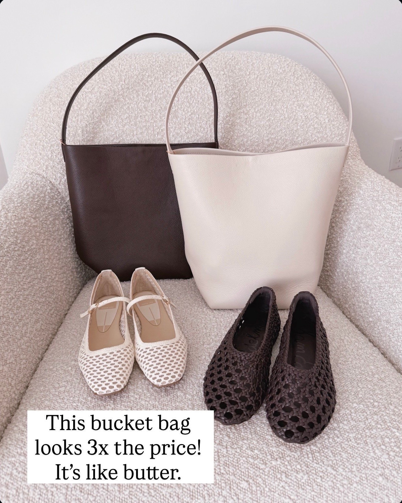 I'm obsessed with finding designer vibes that actually deliver on quality and style.

bucket bag affordable handbag spring summer tote bag neutral purse everyday bag work bag casual outfit accessories designer inspired bag leather look

#LTKSeasonal #LTKOver40 #LTKgrwm
