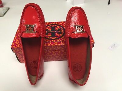 New with Box Tory Burch Women’s driving mocs, Kendrick-Naplak, 7.5, Red Volcano | eBay US