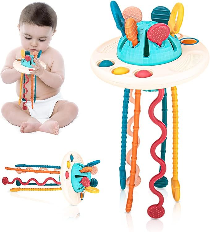 Amazon.com: Baby Sensory Toys,Funny Montessori Silicone Toys for Toddler - Fine Motor Skills Toys... | Amazon (US)