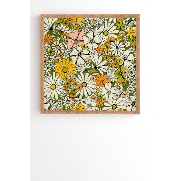 Jenean Morrison Counting Flowers in the 1960s Framed Wall Poster - Deny Designs | Target