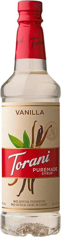 Torani Puremade Syrup, Vanilla, 25.4 Ounces | Amazon (US)