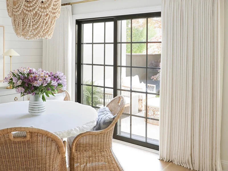 Britt Bengoechea Floral Print Linen Cotton Drapery Pleated | TWOPAGES