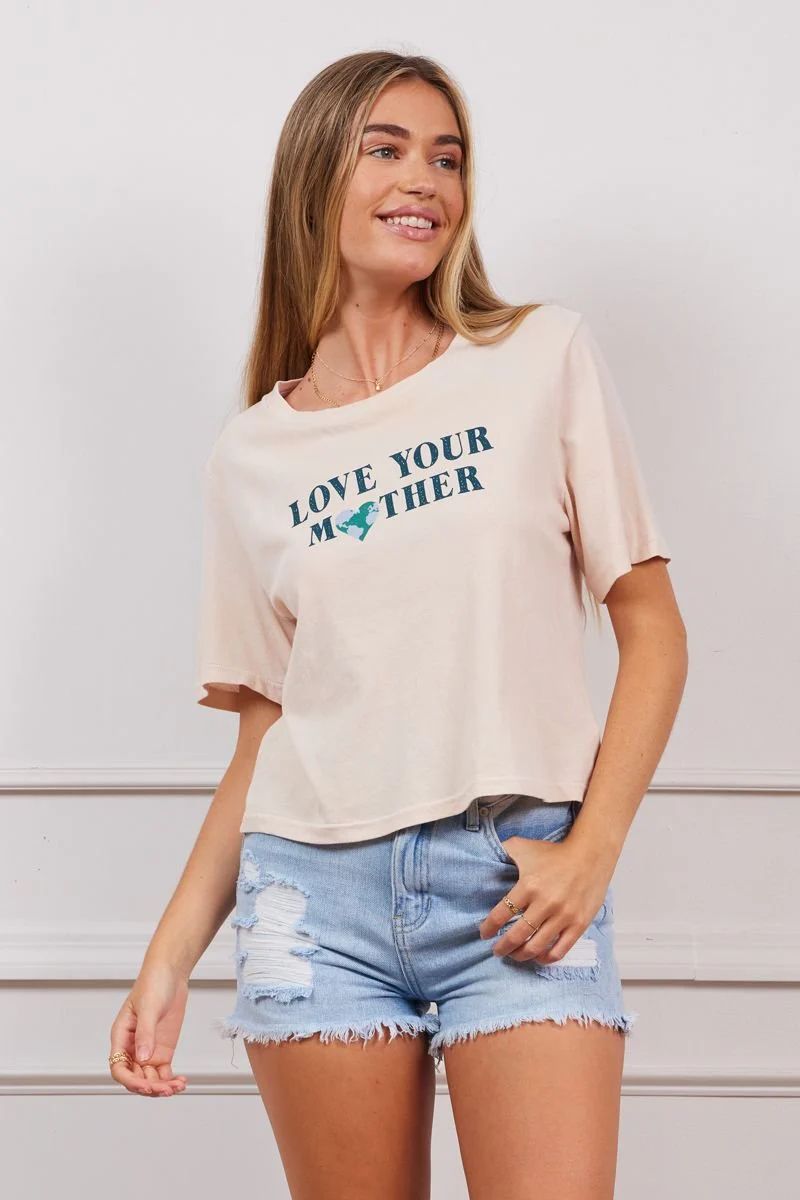 LOVE YOUR MOTHER ORGANIC DONATION TEE 🌿 | LA MADE CLOTHING