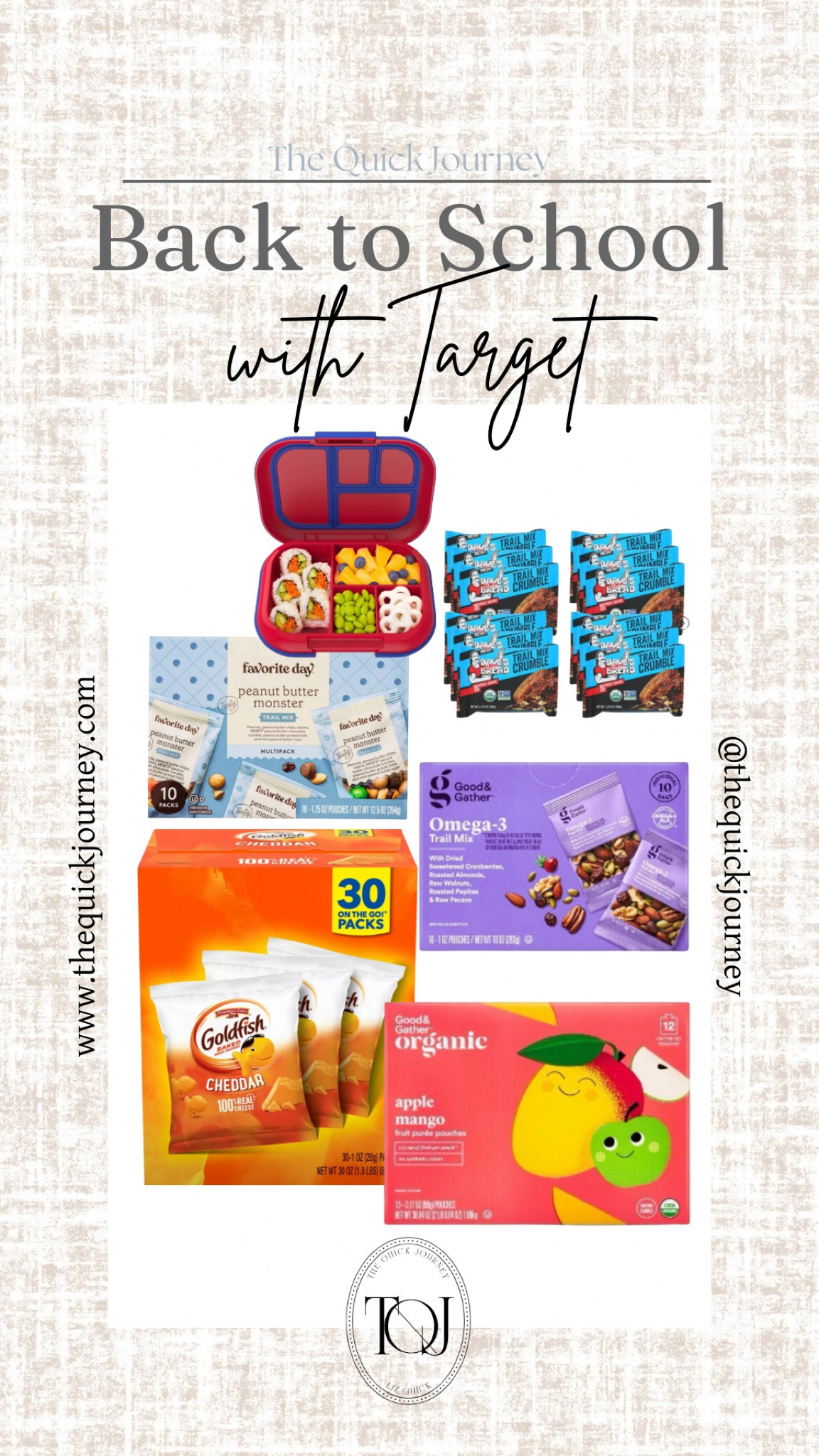 Back to School snacks at Target

Lunchbox snacks
After school snacks 

#LTKSeasonal #LTKBacktoSchool #LTKFindsUnder50