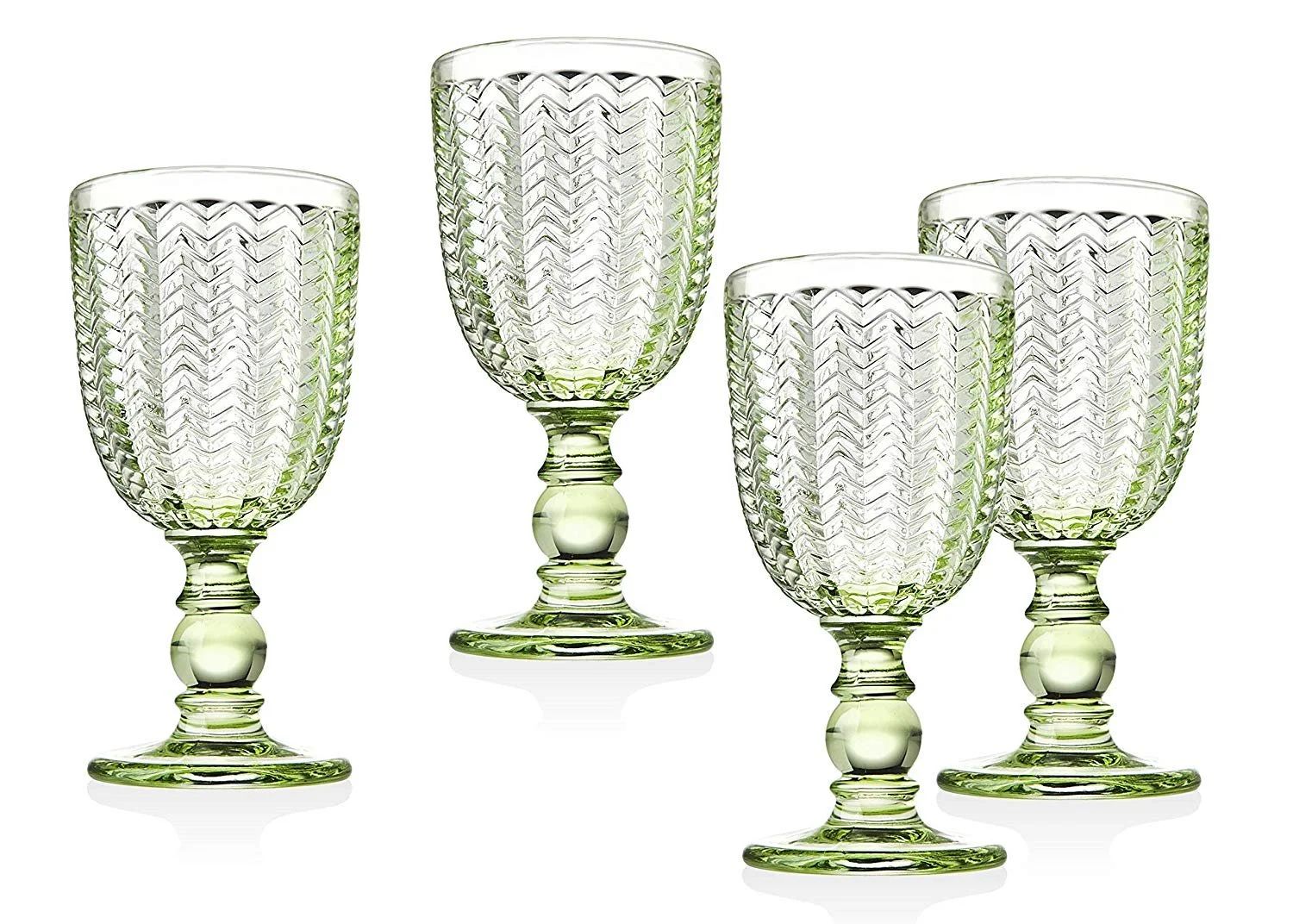 Twill Green Set of 4 Red Wine Glasses 10 oz | Walmart (US)