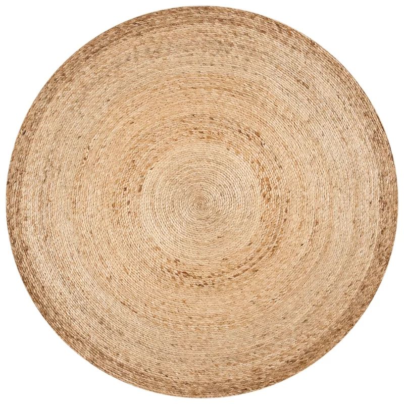 Round Varuna Handmade Flatweave Jute/Sisal Area Rug in Natural | Wayfair North America