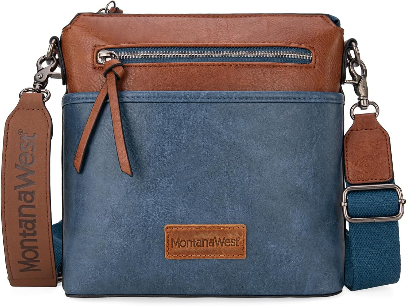 Montana West Crossbody Bag for Women Multi Pocket Cross Body Bag Purses with Guitar Strap | Amazon (US)