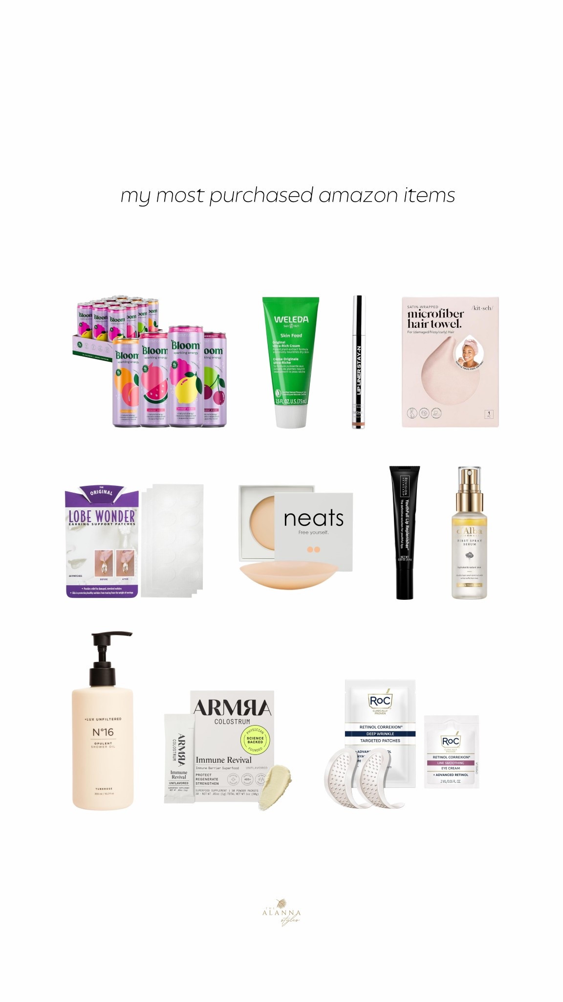 the best of the best. 📦✨ these are my most-purchased, can't-live-without items from amazon. from bloom greens and weleda skin food to the hair towels that changed my routine, these are the true mvps of my daily life. if you’re looking for tried-and-true recommendations, this is the list.

#amazonfavorites #amazonmusthaves #restock #dailyessentials #lifestylefinds #founditonamazon