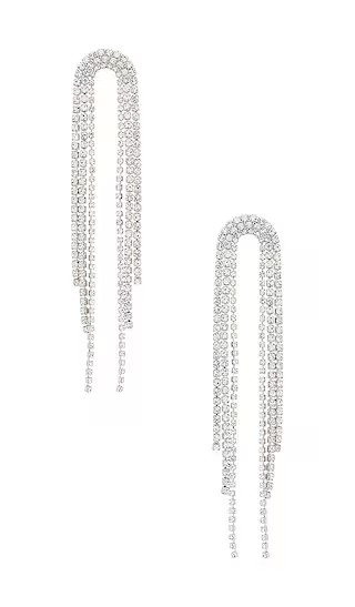 Rounded Out Earrings in Silver | Revolve Clothing (Global)