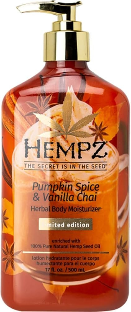 Hempz Pumpkin Spice & Vanilla Chai Herbal Body Moisturizer 17 oz. | Amazon (CA)