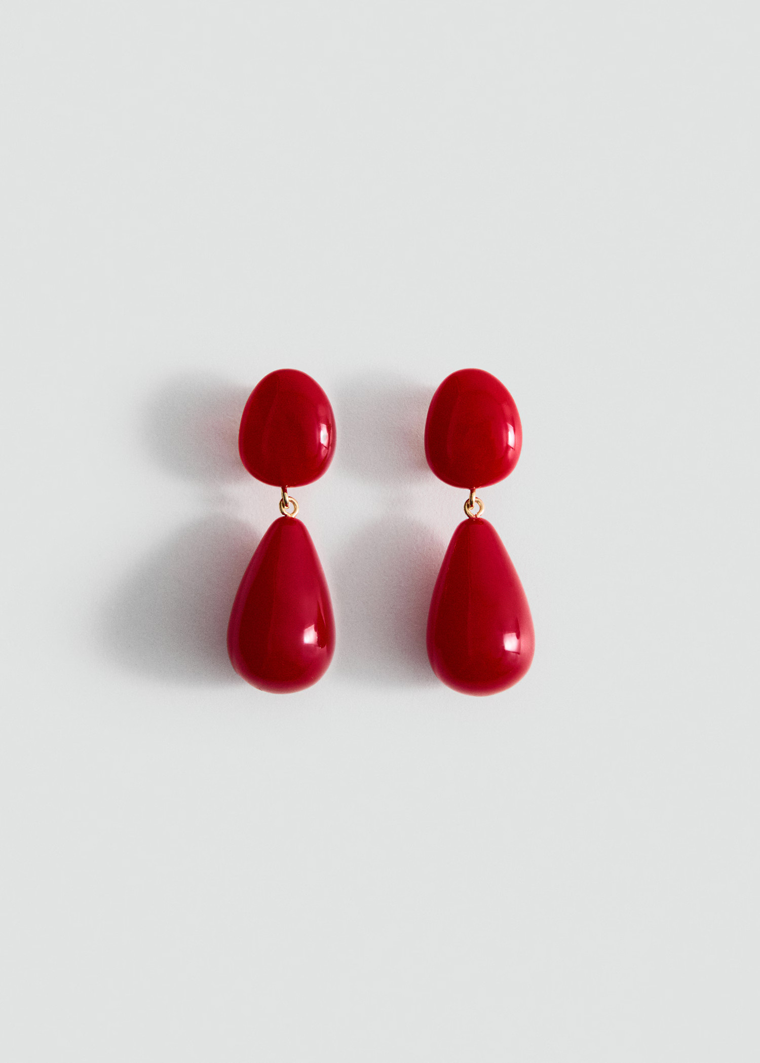 Resin drop earrings - Women | MANGO United Kingdom | MANGO (UK)