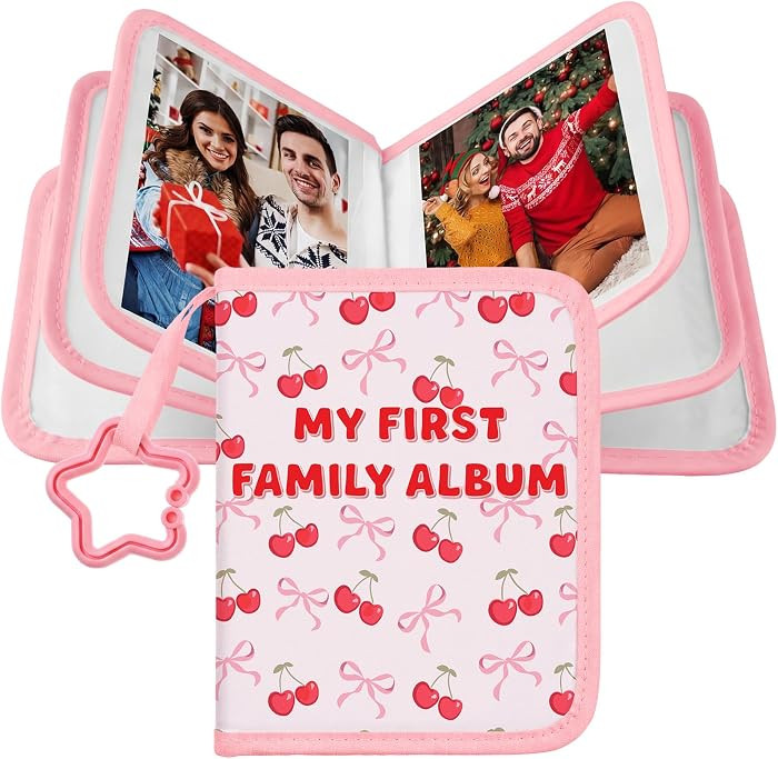 My First Family Album for Baby Holds 17 4x6 Pictures Baby Photo Album Soft Cloth Book for Kids To... | Amazon (US)