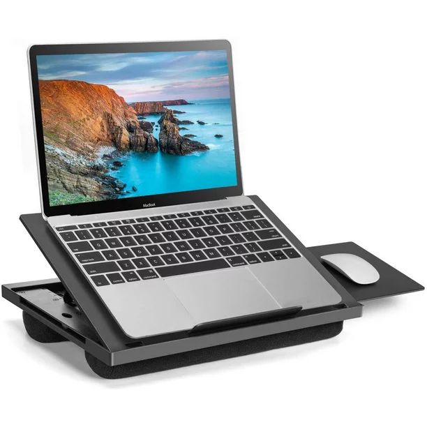 Adjustable Lap Desk - with 6 Adjustable Angles, Detachable Mouse Pad, & Dual Cushions Laptop Stan... | Walmart (US)