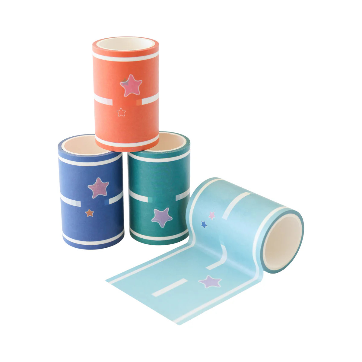 Colorful Play Road Tape (Set of 4 Rolls) | Magic Playbook