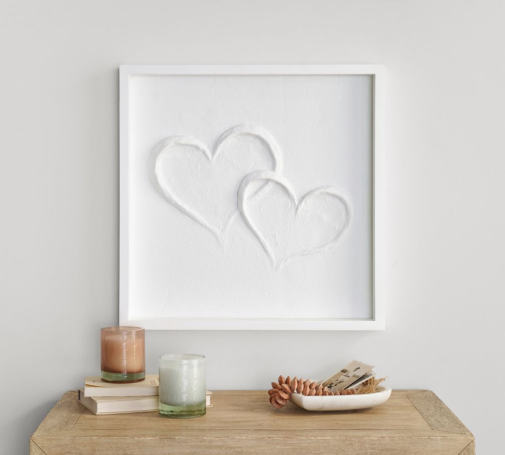 Double Heart Resin Shadow Box | Pottery Barn (US)