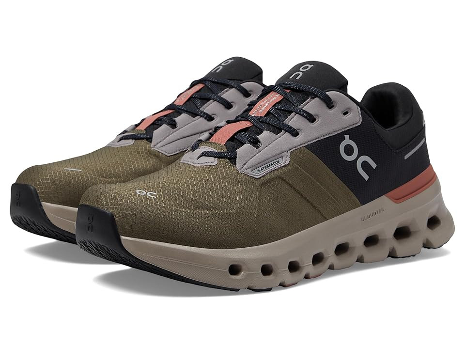 On Men's Cloudrunner 2 Waterproof (Olive/Mahogany) Men's Shoes | Zappos