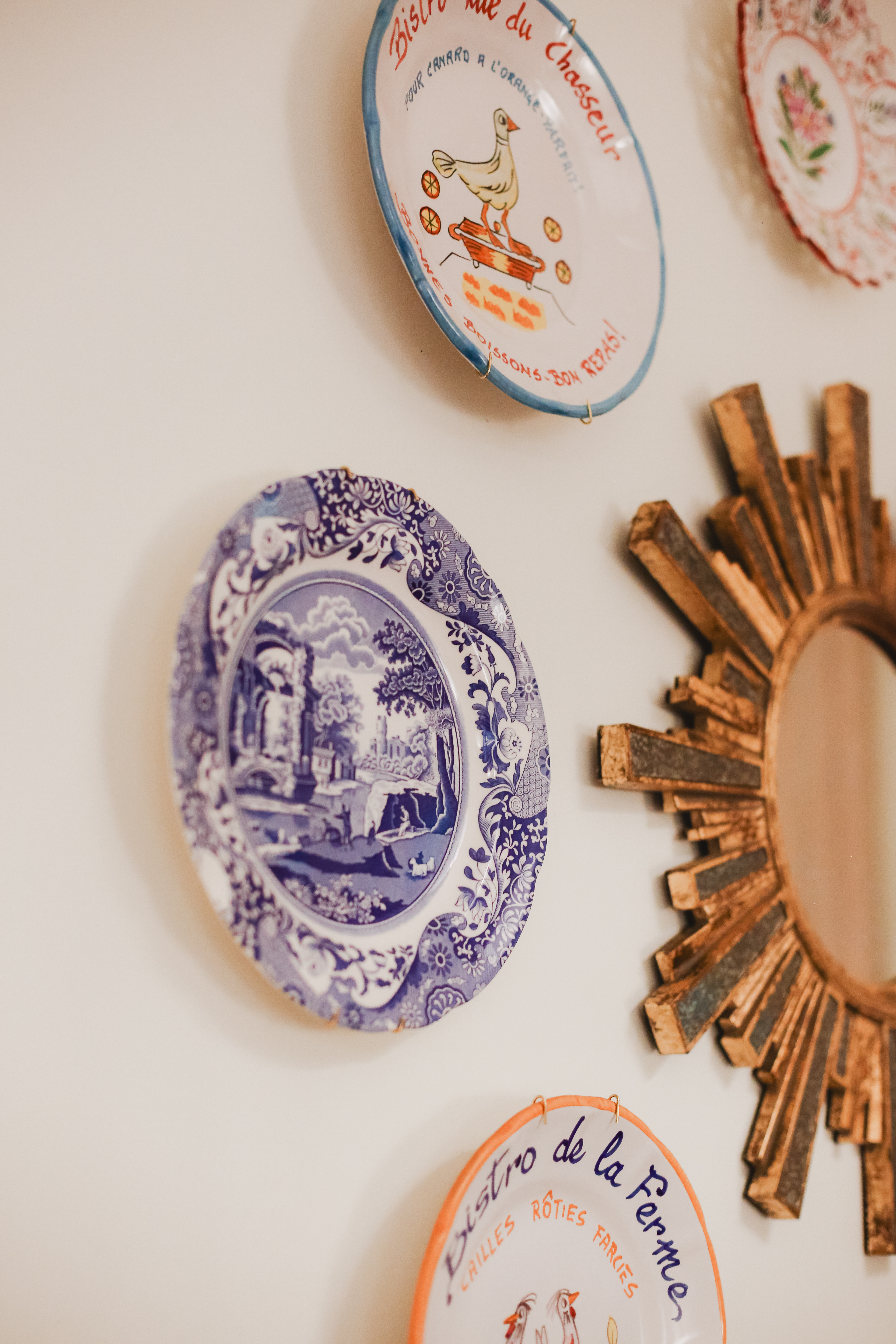The dinner plate on the wall situation never gets old.  

 #LTKfoodie #LTKOver40 #LTKHome