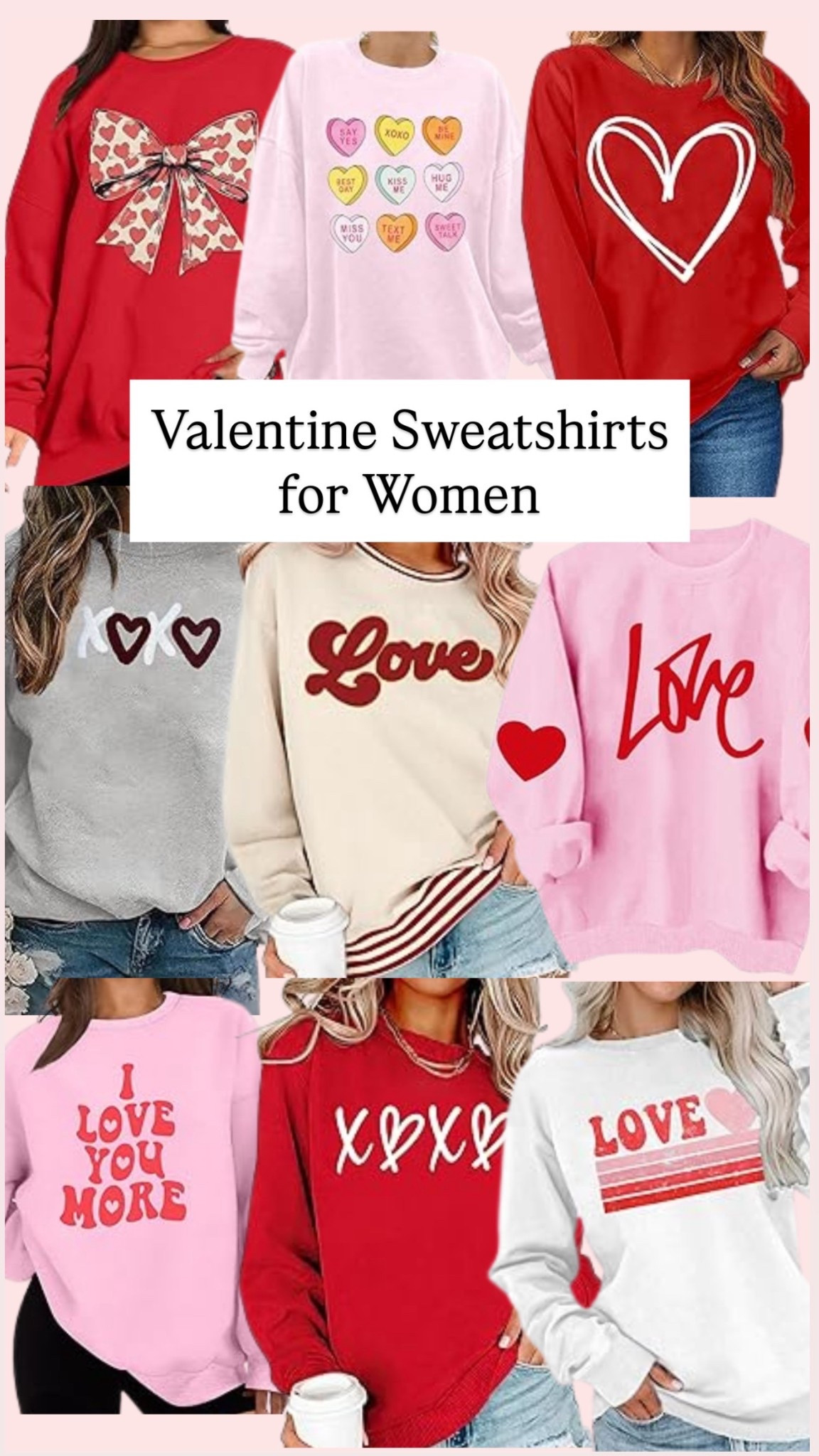 Valentine sweatshirts for women 

#LTKValentine