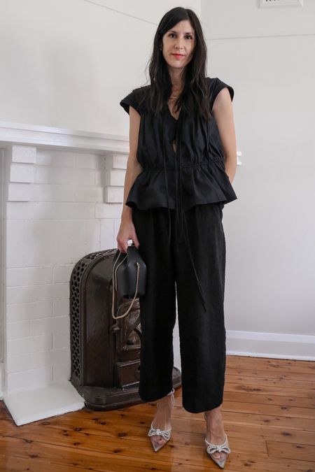 Always opting for an all black outfit. So chic, and specially for a night out. Top in size S. Pants in size 36  

#LTKshoecrush #LTKeurope #LTKaustralia