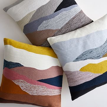 Crewel Landscape Pillow Cover | West Elm (US)