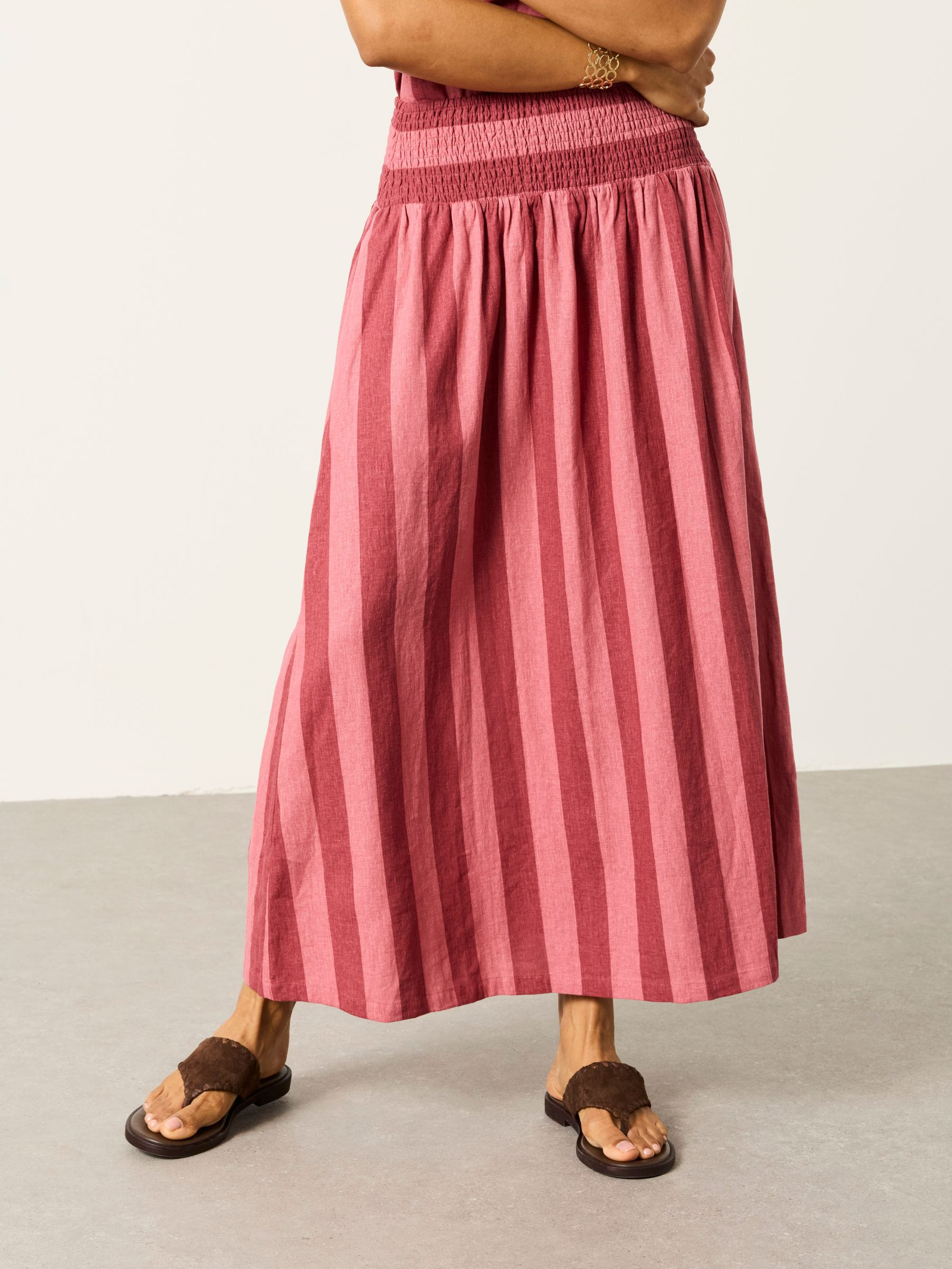 Kit Rust Red Midi Skirt | Fat Face