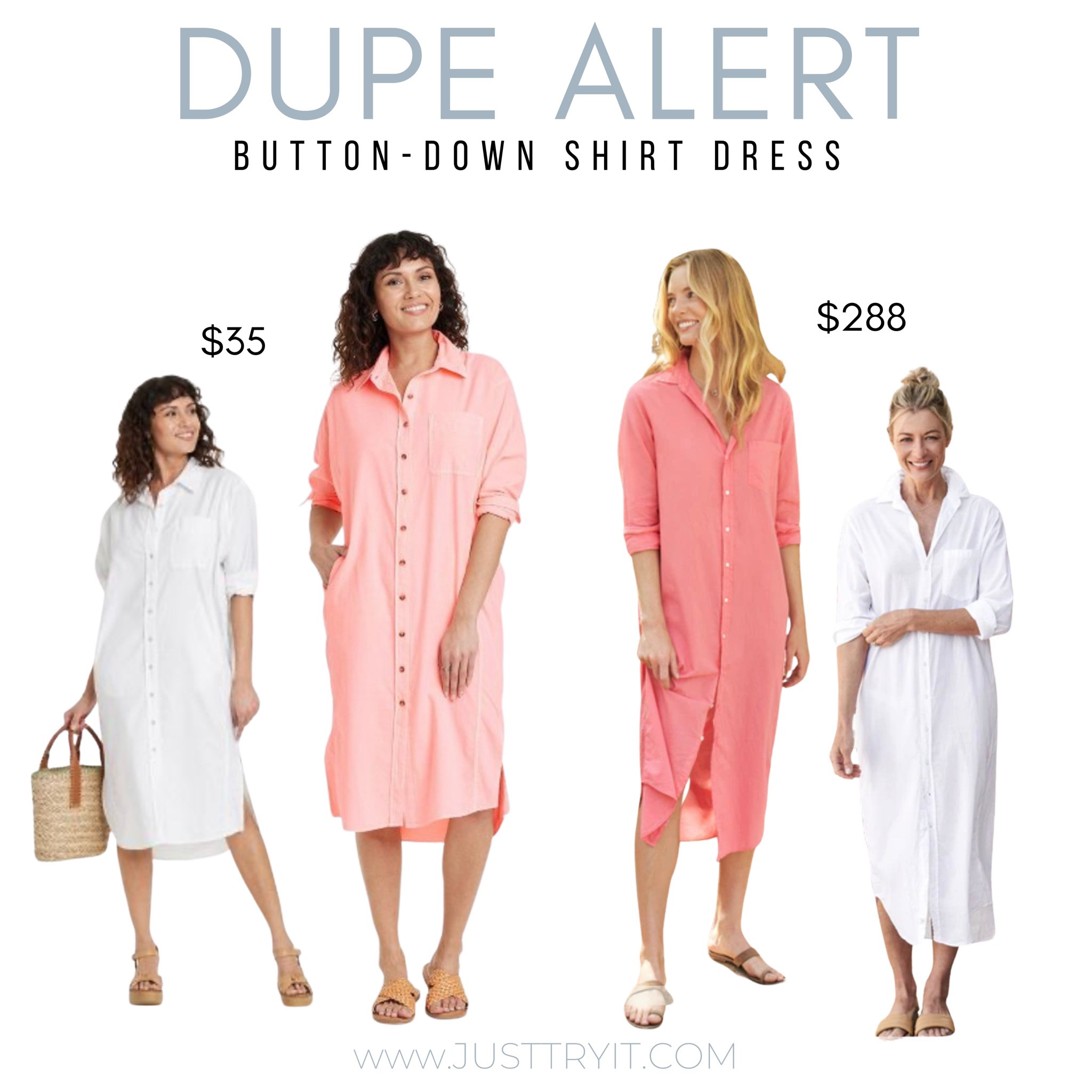 Frank & Eileen Shirt Dress Dupe Alert!

We found same look at Target for a fraction of the price. This button down shirt dress is so chic and elevated for swimsuit coverup, lunch, shopping or a good travel outfit. Runs TTS. 



Vacation dress
Travel outfit 

#LTKSeasonal #LTKstyletip #LTKFind