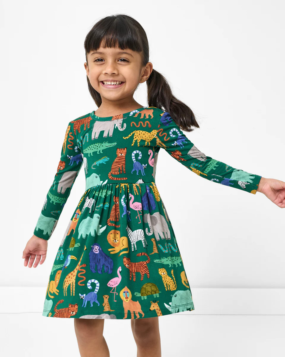 Wild Zoo Skater Dress | Little Sleepies
