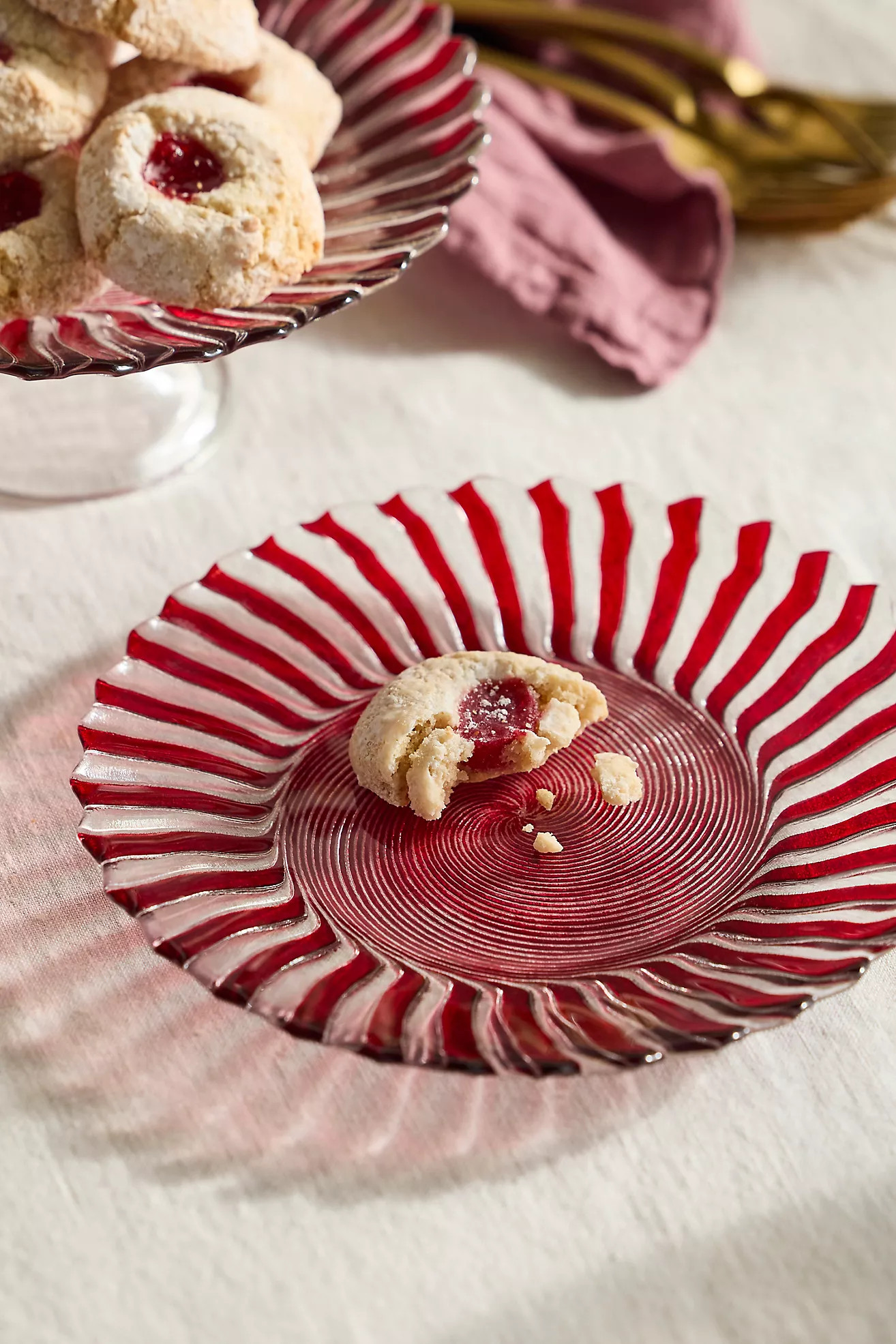 Candy Cane Glass Plate | Terrain