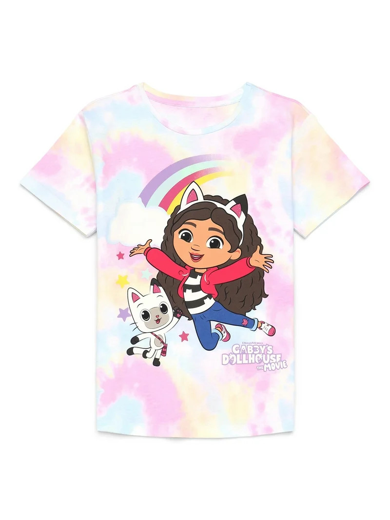 Gabby's Dollhouse Girls Short Sleeve Graphic T-Shirt, Sizes 4-16 | Walmart (US)