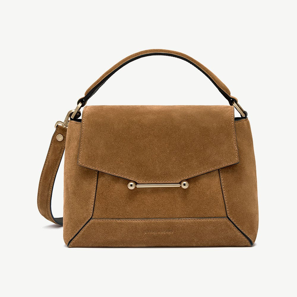 Mosaic Bag - Toffee Suede/Espresso | Strathberry | Strathberry