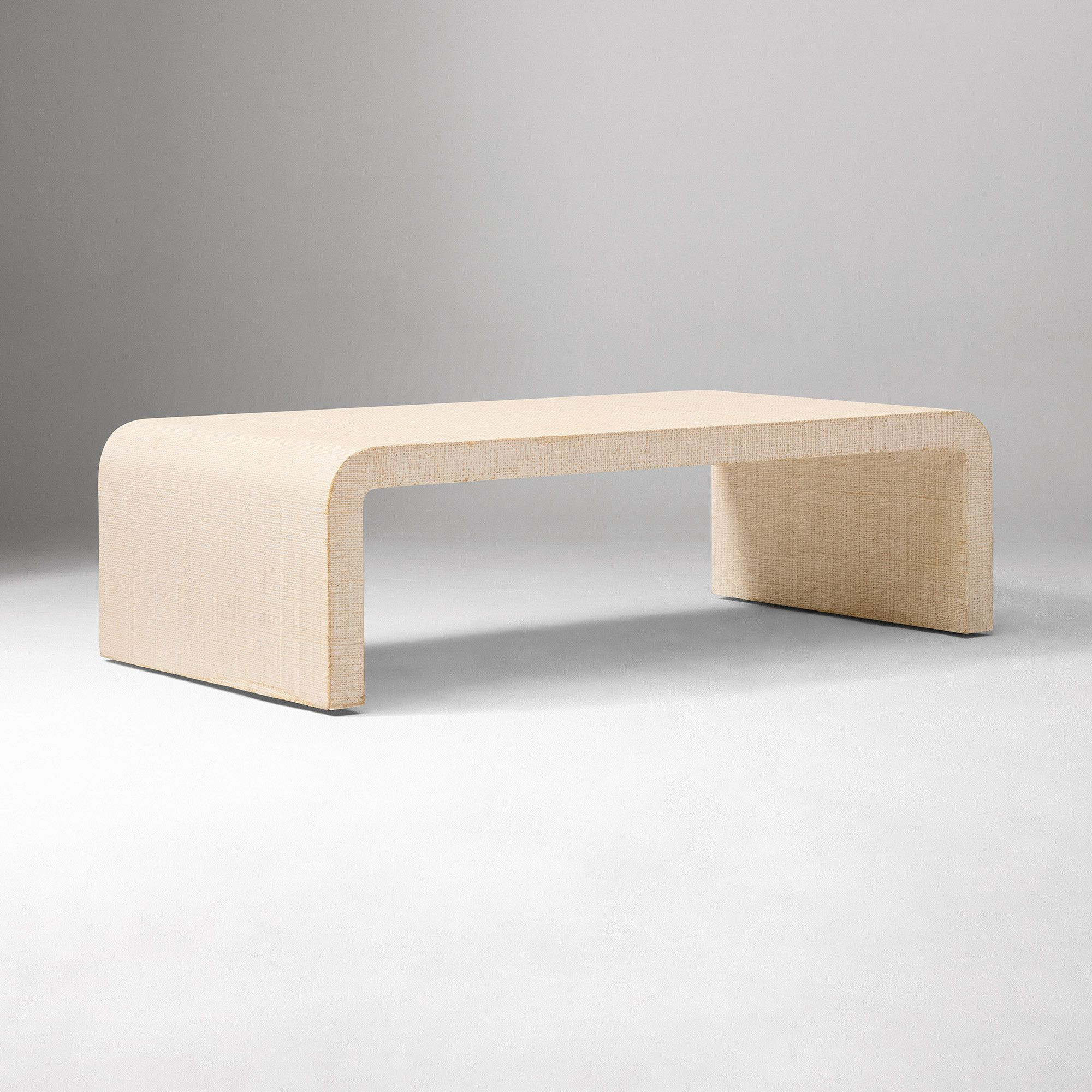 Solstice Painted Raffia Low Coffee Table (44"–50") | West Elm (US)