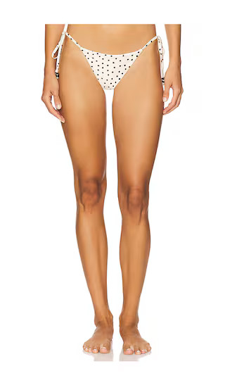 Eadie Bikini Bottom in Ivory Domino | Revolve Clothing (Global)