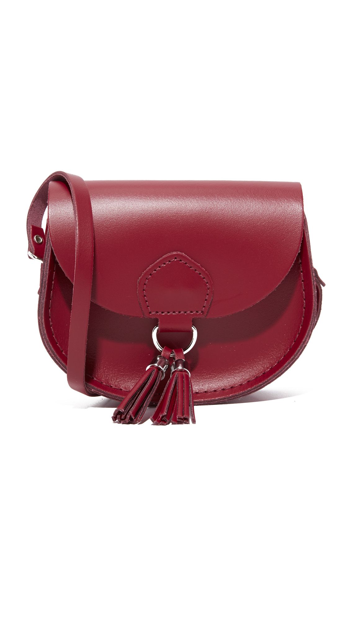 Cambridge Satchel Mini Tassel Saddle Bag - Rhubarb Red | Shopbop