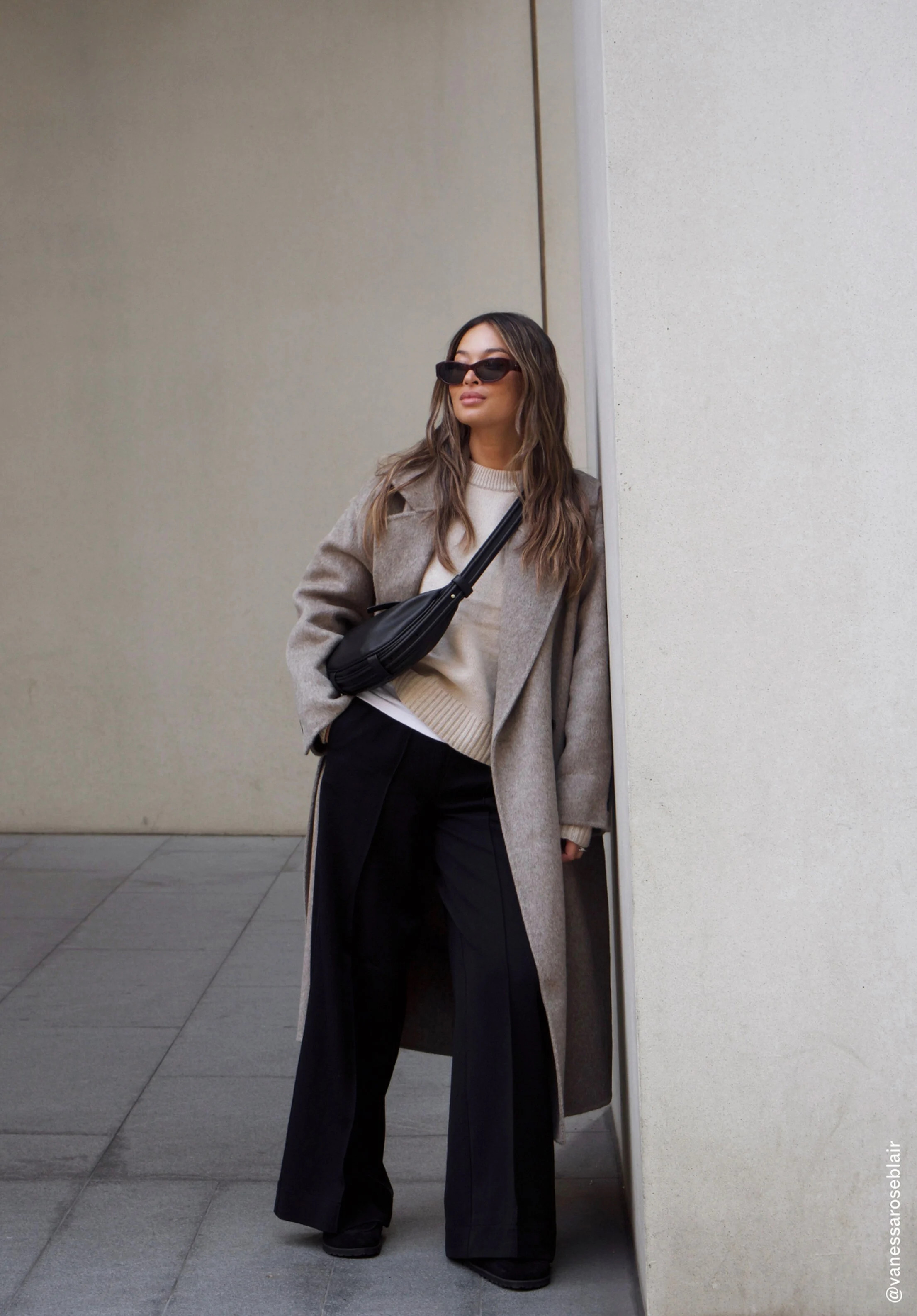 Pure Wool Double Faced Oversized Coat | Hush UK