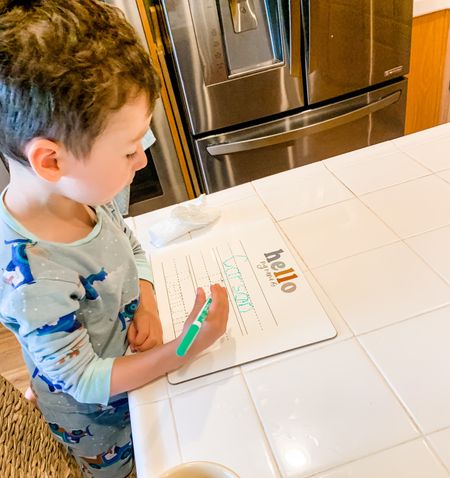 We love this Caden Lane dry erase name board to practice drawing names for school ❤️👩‍🏫!

#LTKunder50 #LTKfamily #LTKkids