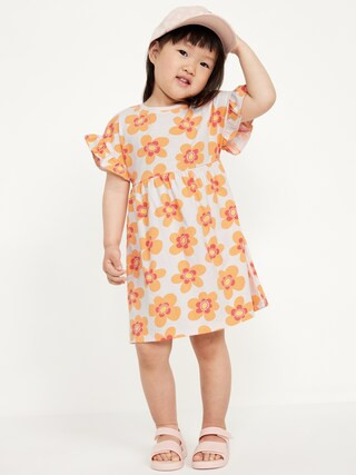 Printed Fit and Flare Dress for Toddler Girls | Old Navy (US)