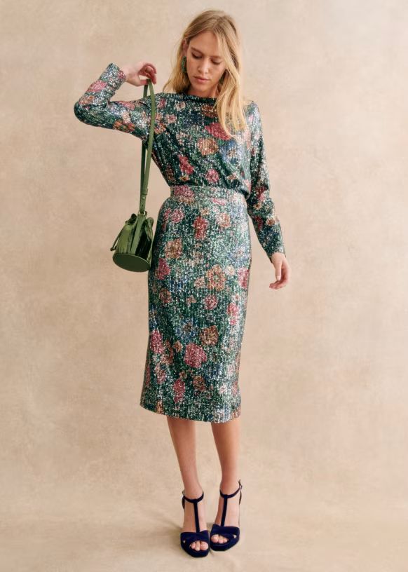 Magalia Skirt - Multicoloured - Polyester - Sézane | Sezane Paris