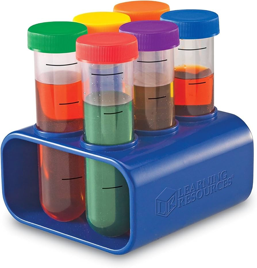 Learning Resources Primary Science Jumbo Test Tubes with Stand, Set of 6 Tubes, Ages 3+ | Amazon (US)