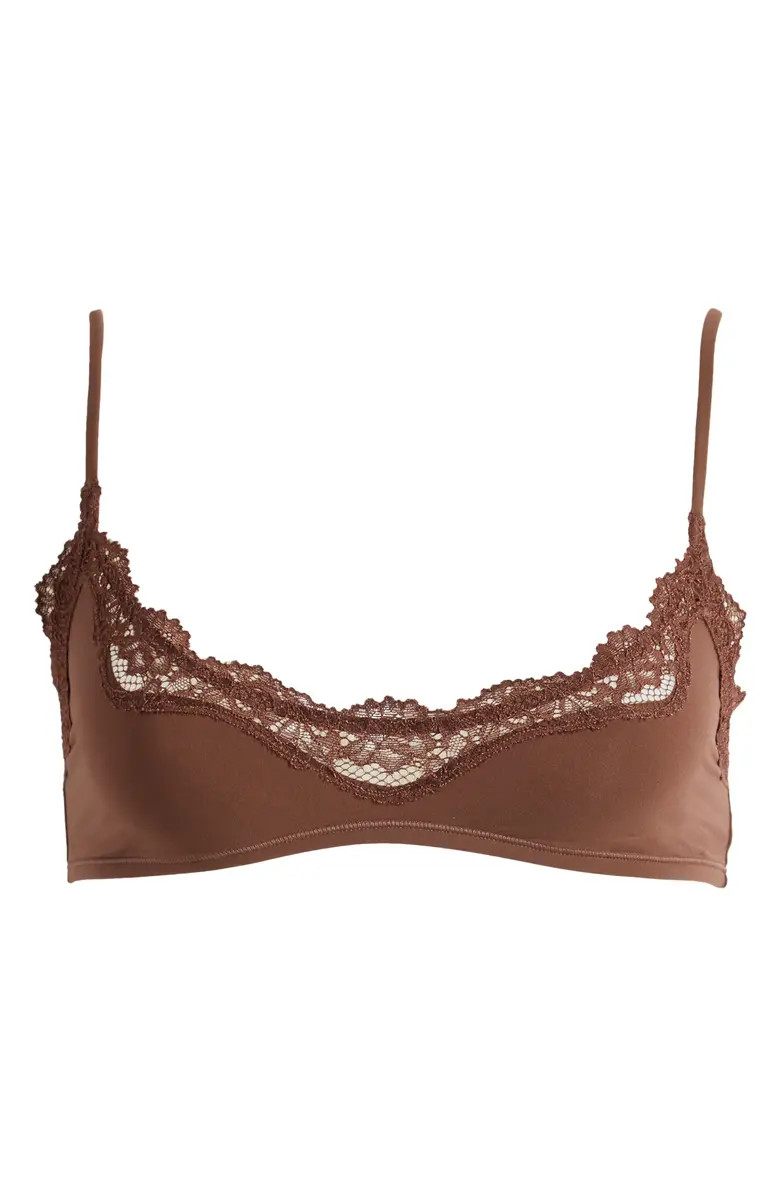 SKIMS Fits Everybody Lace Trim Scoop Bralette | Nordstrom | Nordstrom
