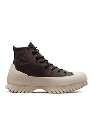 Converse Chuck Taylor Allstar Lugged 2.0 leather Counter Climate sneakerboots in velvet brown | ASOS (Global)