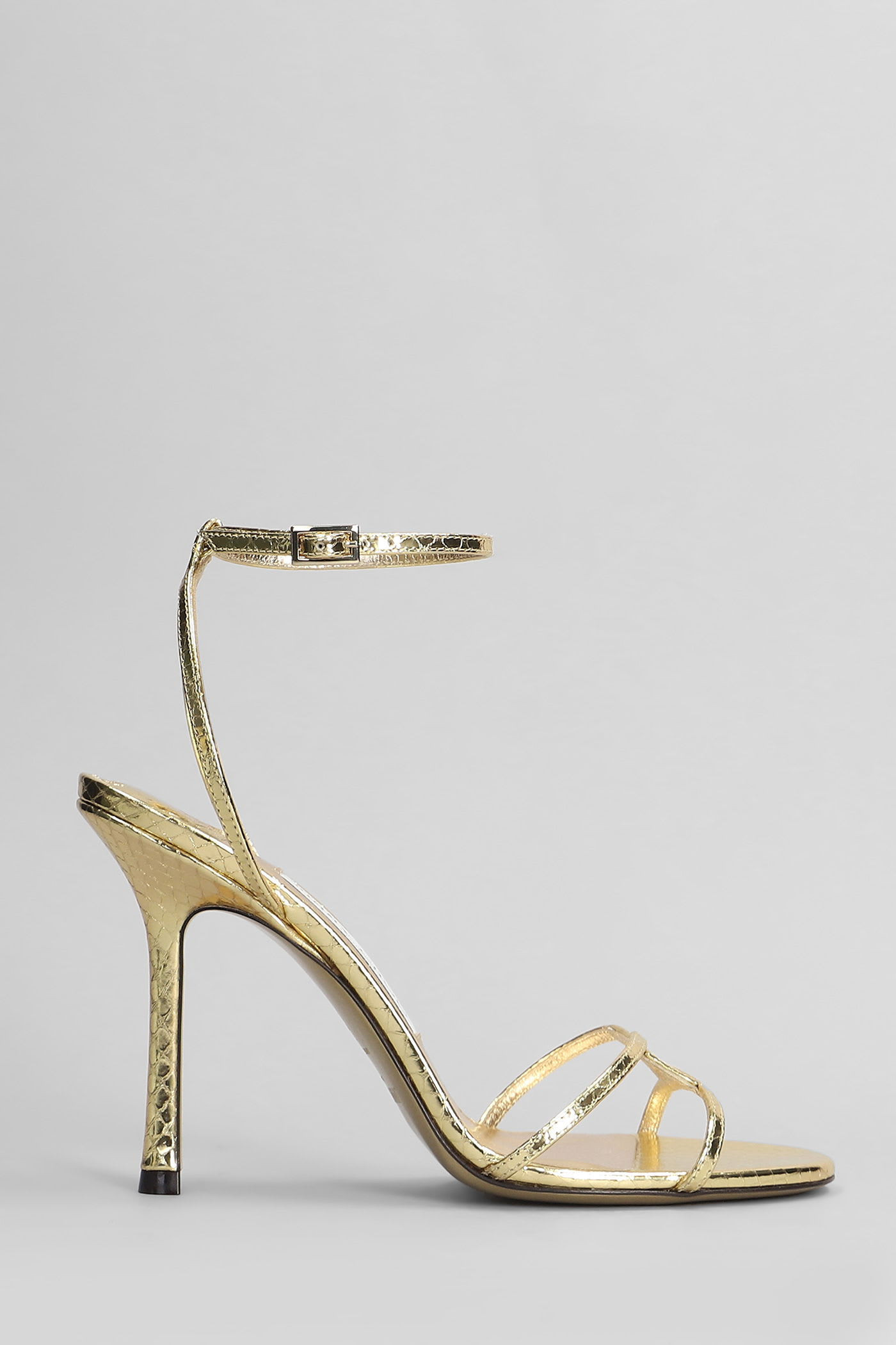 Jimmy Choo 1998 Leo Sandals In Gold Leather | Italist.com US