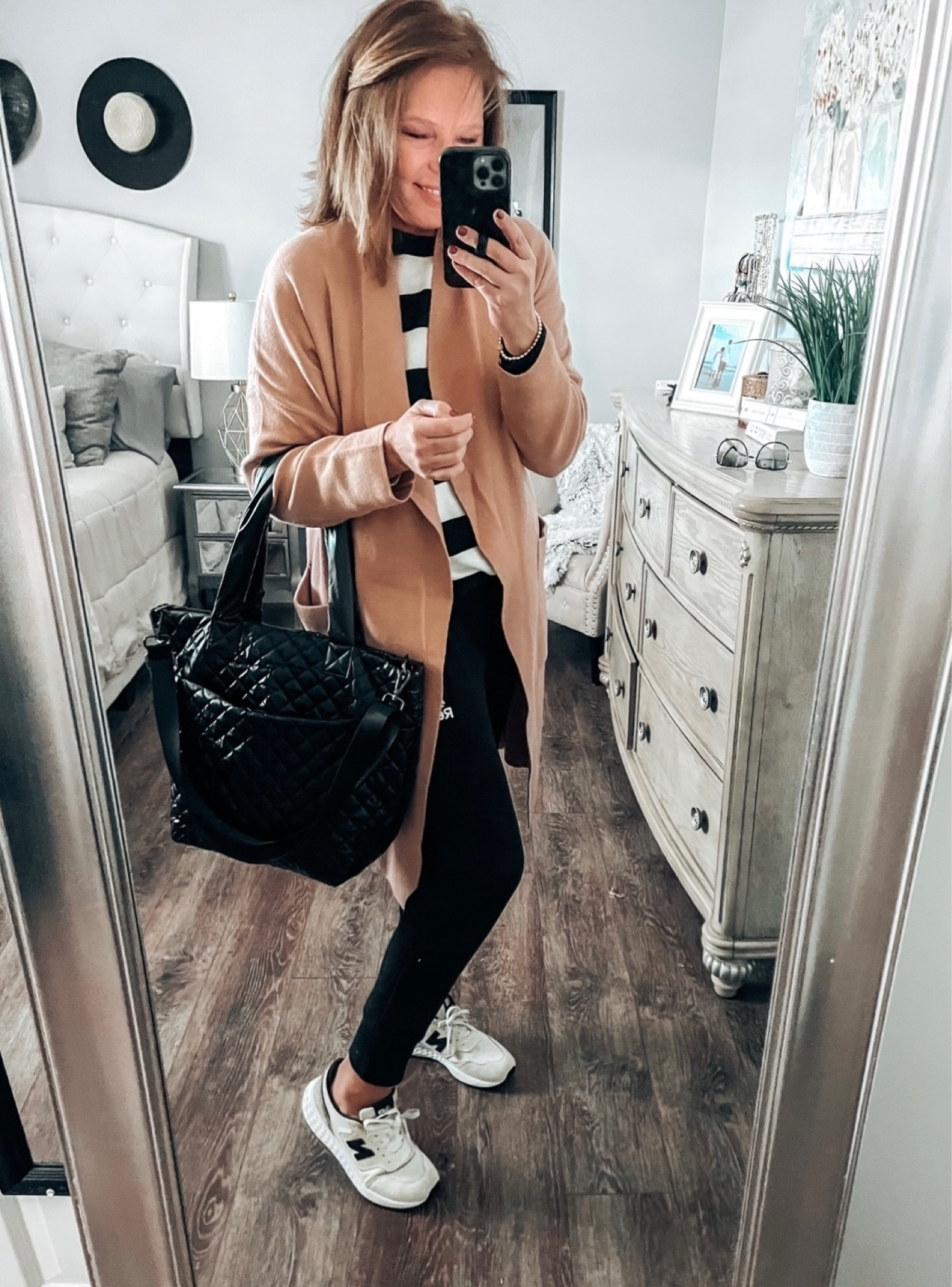 Casual fall jogger outfit. Tencel joggers from Banana Republic Factory, more colors, fits tts. Cardigan, sweater, and tote from Amazon. All fits tts 

Fall outfit, Amazon Fashion amazon outfit, fall trends, joggers, sneakers, everyday outfit, teacher outfit, fashion over 40

#LTKunder50 #LTKsalealert #LTKitbag