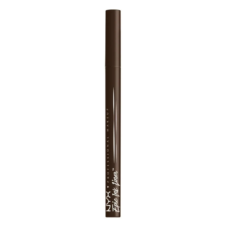NYX Professional Makeup Epic Ink Liner, Waterproof Liquid Eyeliner, Dark Chocolate, 0.03 fl oz | Walmart (US)