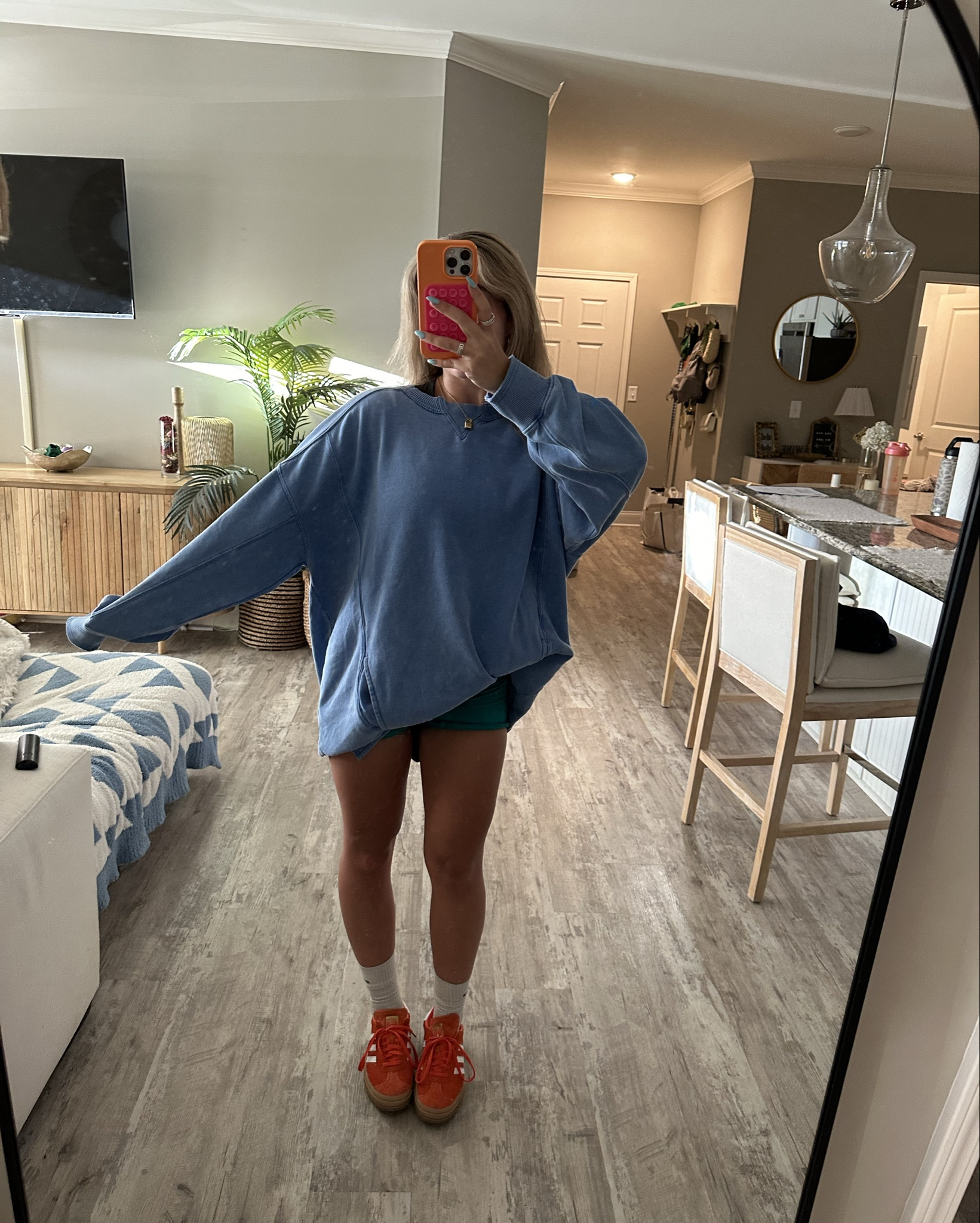 nothing a new sweatshirt can’t fix🤣🤭🤭 wearing M but if they had a S or XS when i got it i would have sized down! Runs very oversized 

#LTKStyleTip #LTKSeasonal #LTKShoeCrush