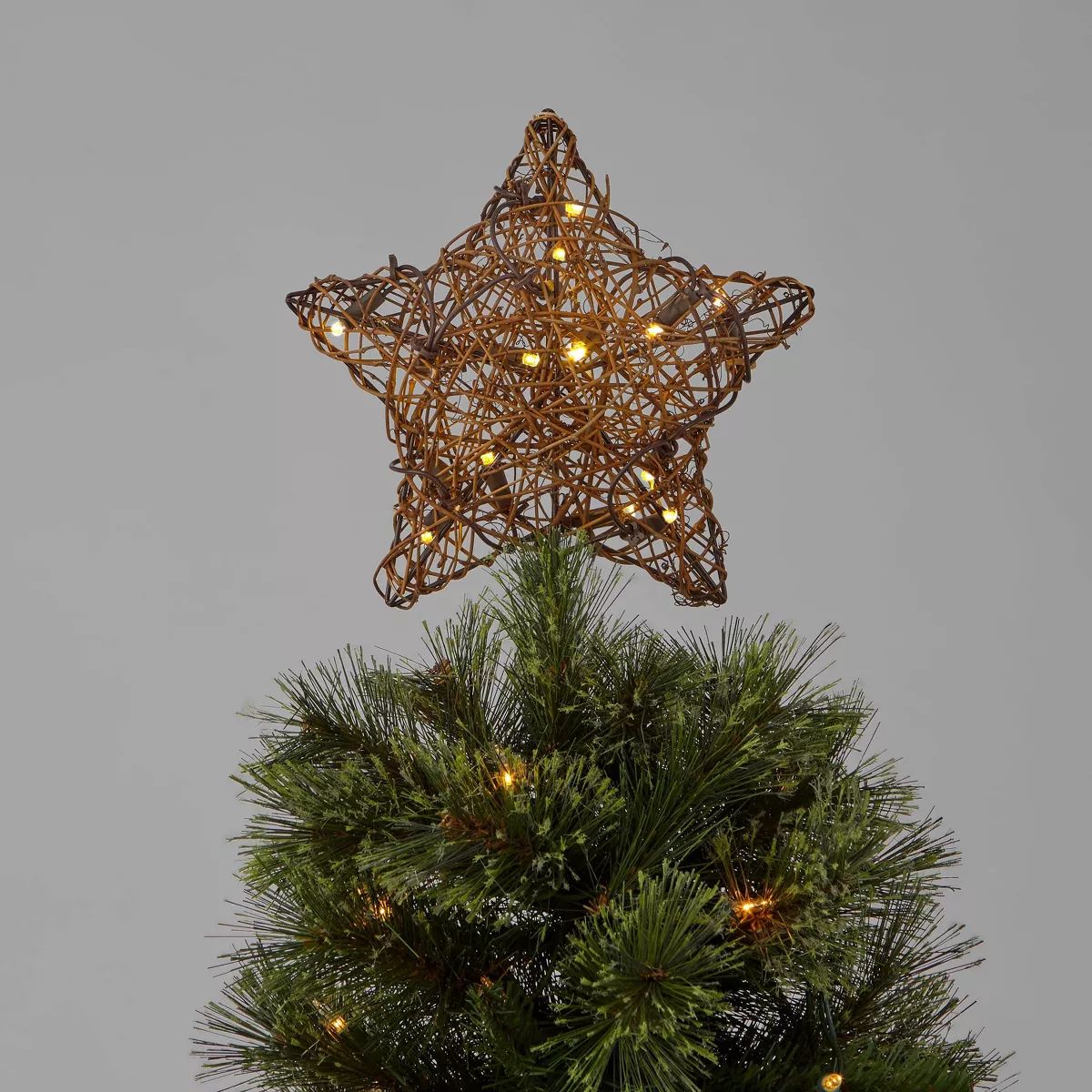 10in LED Lit Grapevine Star Christmas Tree Topper - Wondershop™ | Target
