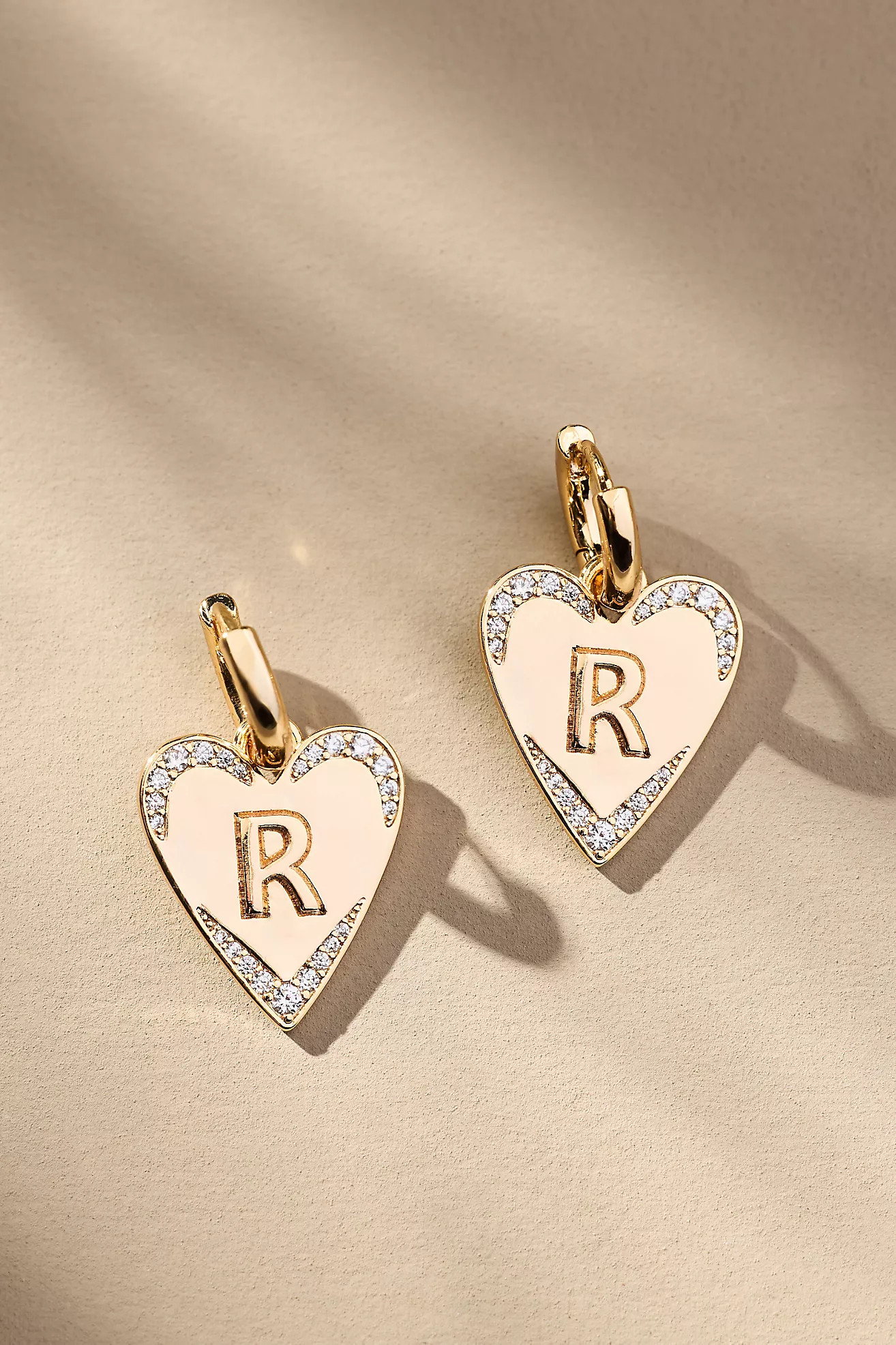 Heart Huggie Hoop Earrings | Anthropologie (US)