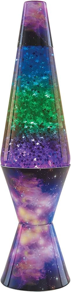 Lamp Lava 2600 14.5-inch, with Silver Glitter, Clear Liquid, Tri-Colored Globe, Decal Base Colorm... | Amazon (US)