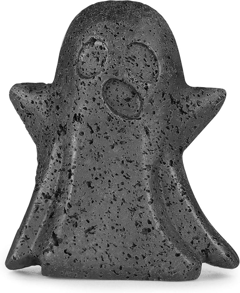 Artistone Crystal Ghost Figurine Hand Carved Gemstone Ghost Ornament Statue Healing Stone Hallowe... | Amazon (UK)